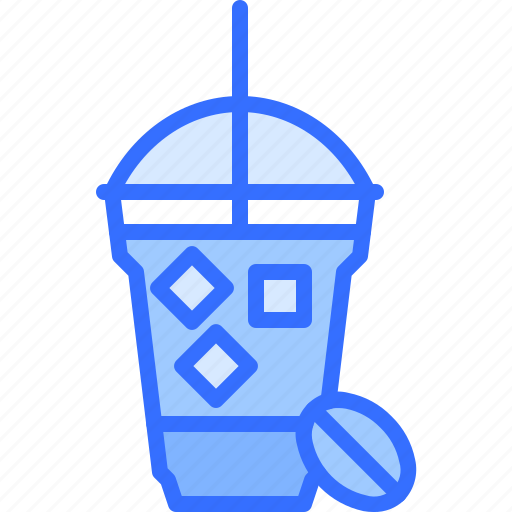 Glass, straw, ice, coffee, cafe, drink, shop icon - Download on Iconfinder