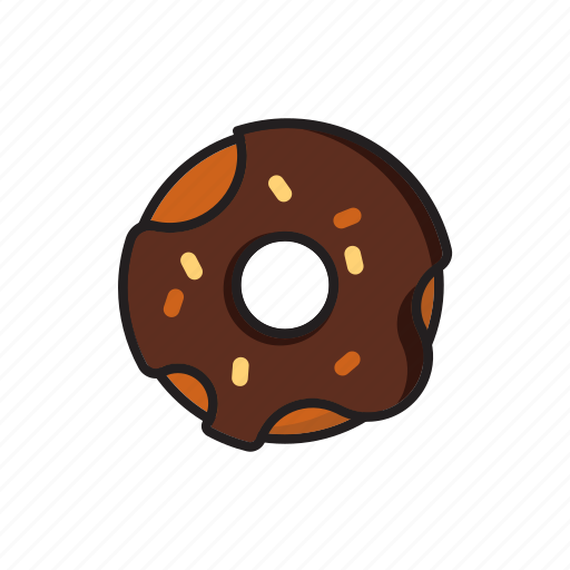Cafe, donut, chocolate, coffee, dessert, sweet icon - Download on Iconfinder