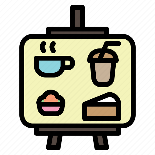 Cafe, coffee, ice, cakes, cream, sign, menu icon - Download on Iconfinder