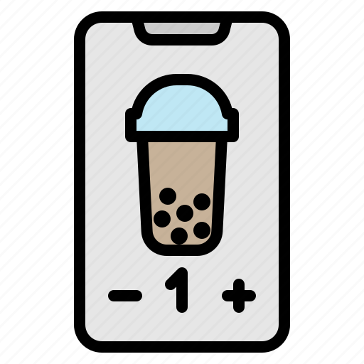 Online, delivery, boba, shopping, covid, mobile, phone icon - Download on Iconfinder