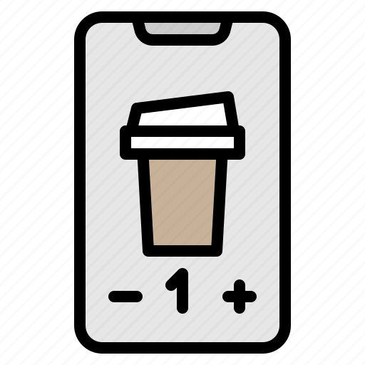 Online, delivery, coffee, shopping, covid, mobile, phone icon - Download on Iconfinder