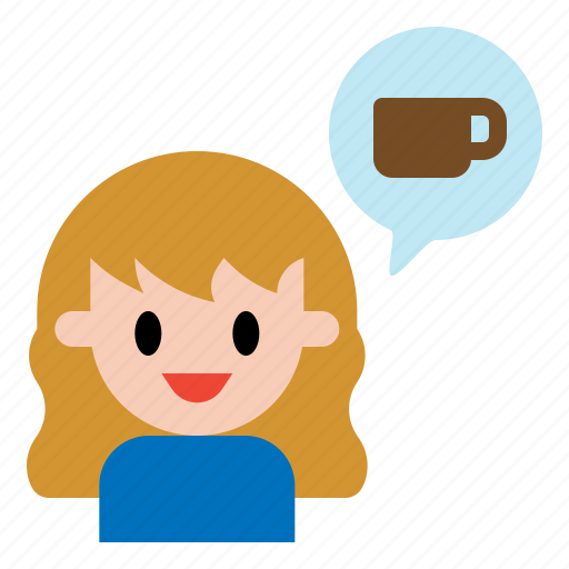 Girl, customer, coffee, cafe, drink, shop icon - Download on Iconfinder