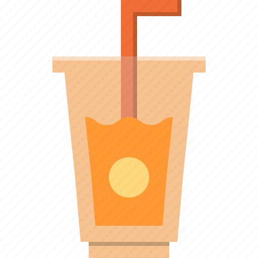 Beverage, cafe, drink, fruit, orange, plastic, water icon - Download on Iconfinder