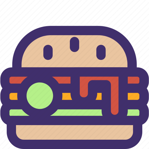 Burger, cheeseburger, fast food, hamburger, junk food, sandwich icon - Download on Iconfinder