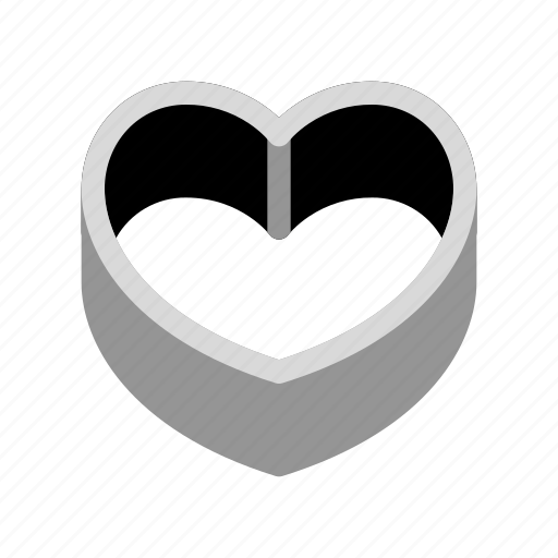Cake, mold, mould, heart, love, box, valentine icon - Download on Iconfinder