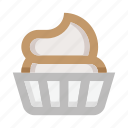 cake, custard, pasrty shop, bakery, cream, cupcake, muffin