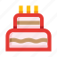 dessert, cake, pie, candles, wedding, birthday, celebration 