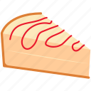 cheesecake, cake, illustration, sweet, dessert, cream, food