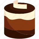 mousse, chocolate, sweet, food, dessert, cake, sweet food, illustration