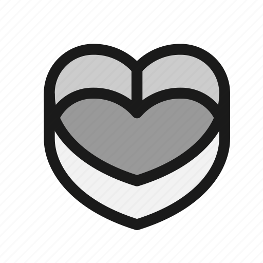 Cake, mold, mould, heart, love, box, valentine icon - Download on Iconfinder