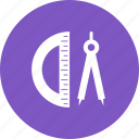 compass, drawing, geometry, mathematical, ruler, set, tools