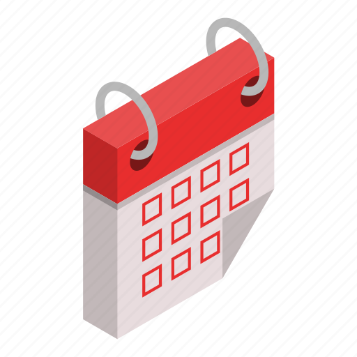 Business, busy, calendar, cartoon, date, isometric, month icon - Download on Iconfinder