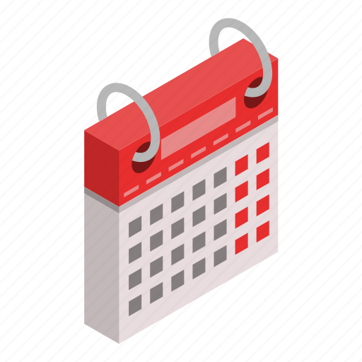 Business, calendar, cartoon, date, day, isometric, week icon - Download on Iconfinder
