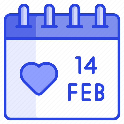 Valentine, day, calendar, event, 14th, february, almanac icon - Download on Iconfinder