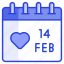valentine, day, calendar, event, 14th, february, almanac 