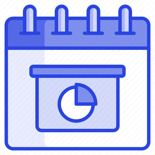 Presentation, pie, chart, analysis, schedule, calendar, planner icon - Download on Iconfinder