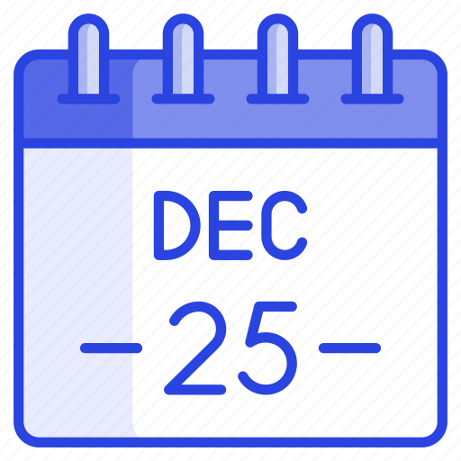 Christmas, festival, holiday, 25th, december, schedule, calendar icon - Download on Iconfinder
