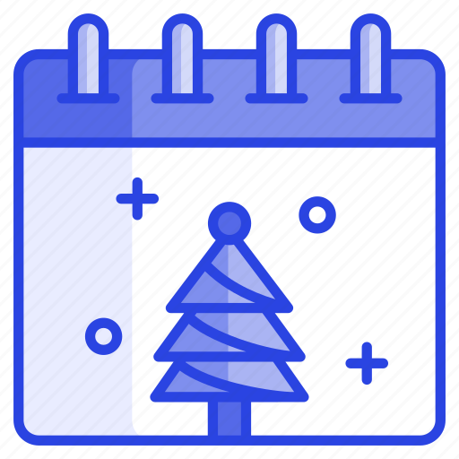Christmas, festival, tree, 25th, december, schedule, calendar icon - Download on Iconfinder