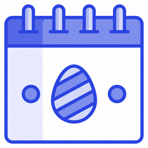 Easter, day, egg, decoration, food, schedule, calendar icon - Download on Iconfinder