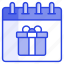 birthday, gift, hamper, box, present, schedule, calendar 