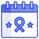awareness, healthcare, cancer, ribbon, medical, schedule, calendar