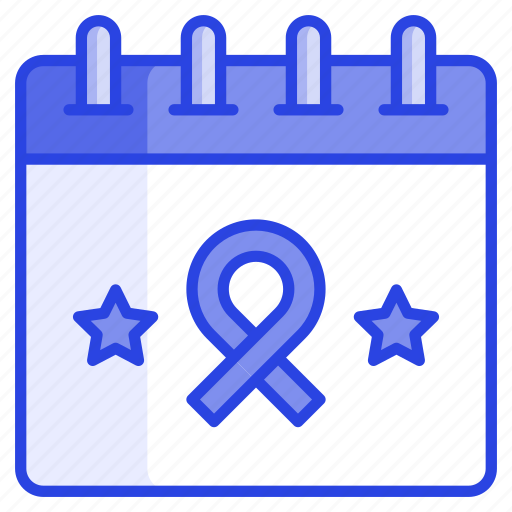 Awareness, healthcare, cancer, ribbon, medical, schedule, calendar icon - Download on Iconfinder