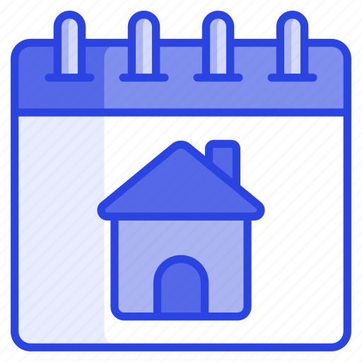 Home, house, building, property, real estate, schedule, calendar icon - Download on Iconfinder
