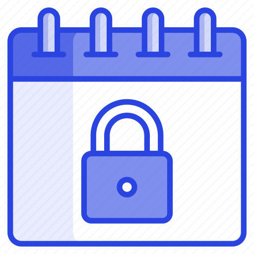 Security, lock, padlock, secure, schedule, calendar, almanac icon - Download on Iconfinder