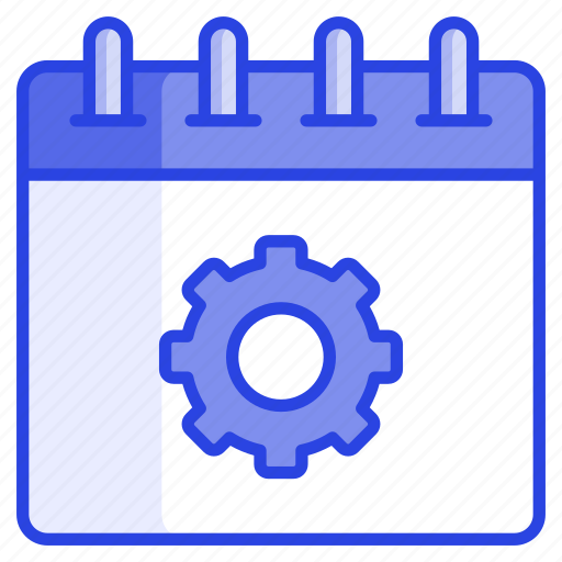 Event, management, cogwheel, gear, settings, schedule, calendar icon - Download on Iconfinder