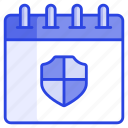 security, protection, shield, secure, schedule, calendar, almanac