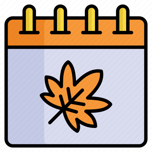 Autumn, maple, leaf, weather, schedule, calendar, planner icon - Download on Iconfinder