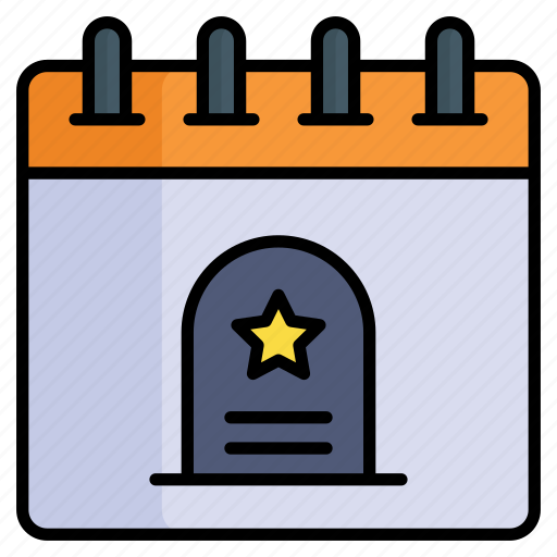 Bereavement, tombstone, calendar, reminder, event, schedule, planner icon - Download on Iconfinder