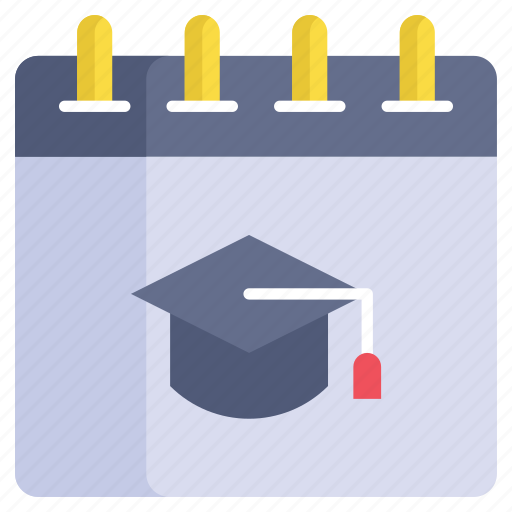 Graduation, date, calendar, education, schedule, academic, semester icon - Download on Iconfinder