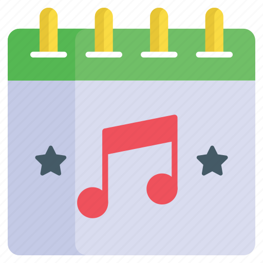 Music, concert, note, schedule, calendar, planner, event icon - Download on Iconfinder