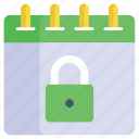 security, lock, padlock, secure, schedule, calendar, almanac
