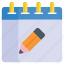 daily, planning, edit, pencil, content, plan, calendar 