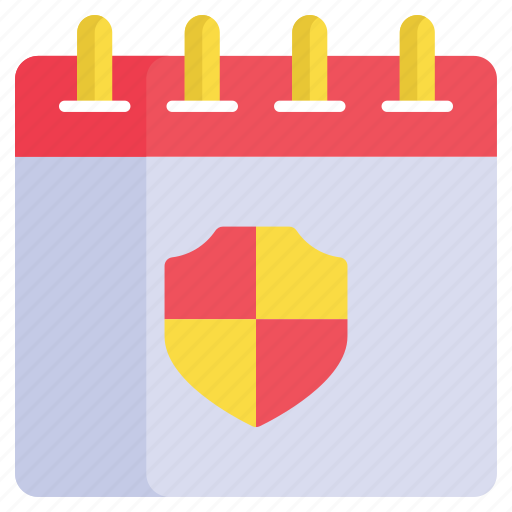 Security, protection, shield, secure, schedule, calendar, almanac icon - Download on Iconfinder