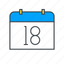 calendar, date, month, number, schedule, schedule icon