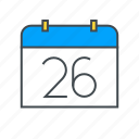 appointment, calendar, date, number, schedule, schedule icon