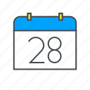 calendar, date, number, schedule, schedule icon