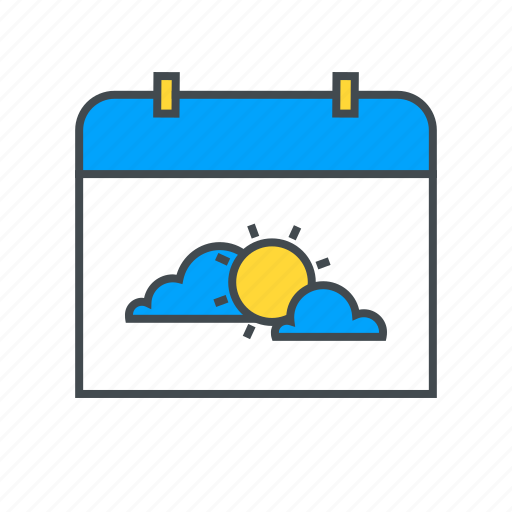 Calendar, cloud, cloudy, forecast, season, weather icon - Download on Iconfinder