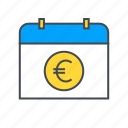business, calendar, currency, euro, finance, money, payment