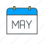 calendar, date, may, month, schedule 