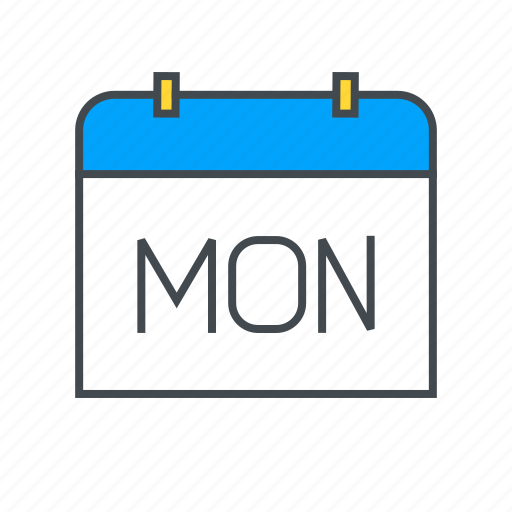 Calendar, date, monday, schedule, time, timer icon - Download on Iconfinder