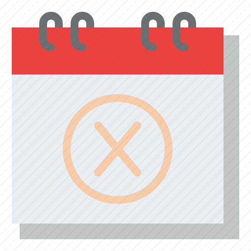 Calendar, cancel, date, organization, schedule icon - Download on Iconfinder