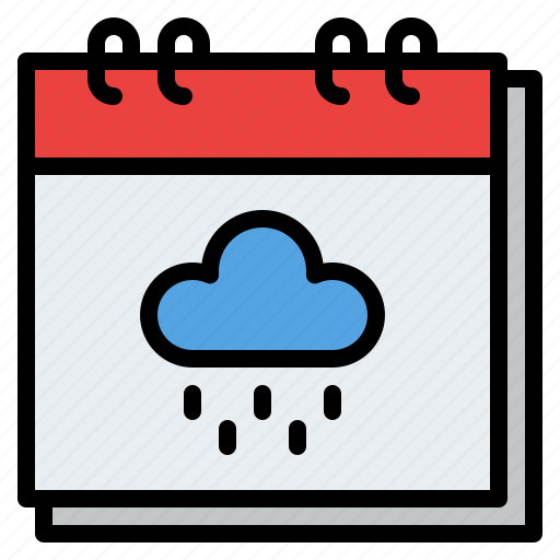 Calendar, date, organization, rainy, schedule icon - Download on Iconfinder