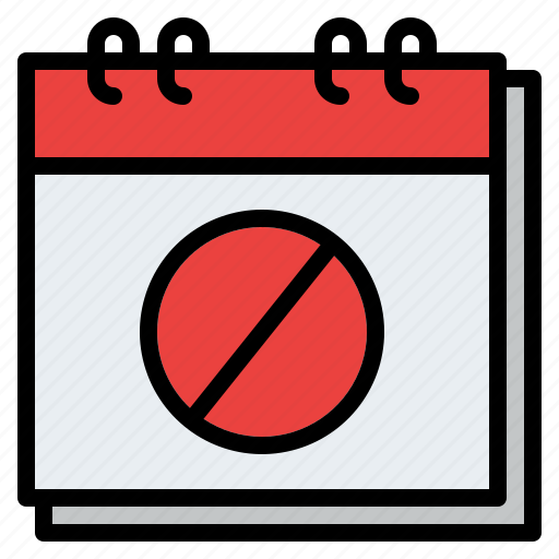 Calendar, date, organization, remove, schedule icon - Download on Iconfinder