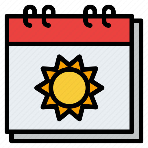 Calendar, date, organization, schedule, summer icon - Download on Iconfinder