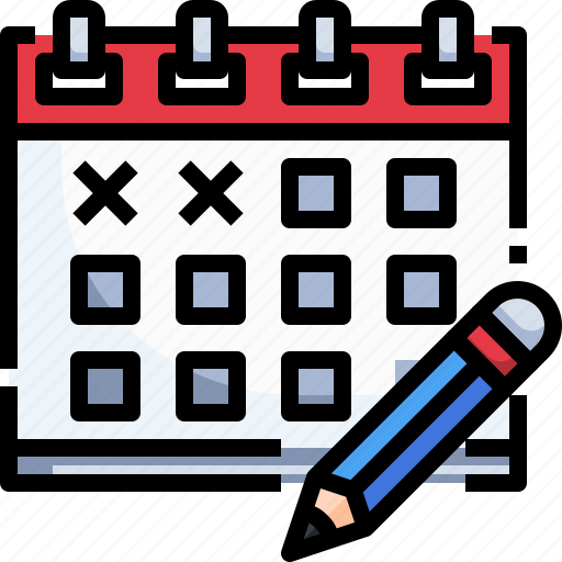 Administration, calendar, date, organization, schedule, time, writting icon - Download on Iconfinder