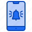 alarm, bell, mobile, notification, phone, smartphone 